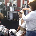 Hair braiding at Olympia Beauty Show