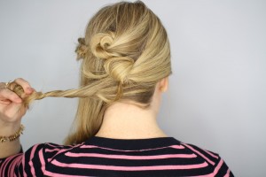  Easy Knotted Updo Step 13